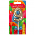 Фото товара - Свеча в торт (8см, золотистая) цифра "9" CC-104422-HB, (Shantou City Daxiang Plastic Toy Products Co., Ltd)
