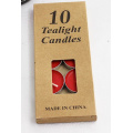 Маленькое фото товара - Свеча чайная (набор 10 шт., красная, крафт) 71389, (Yiwu Yibotong Trade Co., Ltd). Вариант №1