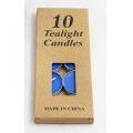 Маленькое фото товара - Свеча чайная (набор 10 шт., синяя, крафт) 71396, (Yiwu Yibotong Trade Co., Ltd). Вариант №1