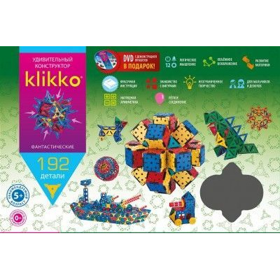 Большое фото товара - Знаток Удивительный конструктор Klikko 192 дет. (+DVD, от 5 лет) 70176, (Zhenjiang Daseng Stationery Co.Ltd), 11-104592. Вариант №1