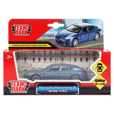 Большое фото товара - Модель Инерционная Технопарк 1:43 Porsche Рanamera S (11см, металл, открываются двери, в коробке) 67303, (Shantou City Daxiang Plastic Toy Products Co., Ltd), 11-122613. Вариант №1