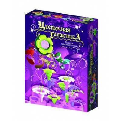 Большое фото товара - Игра Цветочная Галактика Набор для создания букетов. Планета Тайного источника (основание 1шт., стебли с листьями 8шт., детали цветов 12шт., тычинки 12шт., в коробке) 11063, (ООО "БИПЛАНТ"), 11-125474. Вариант №1
