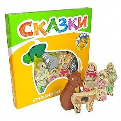 Большое фото товара - Томик Конструктор 17 дет. Сказки. Смоляной бычок (дерево, от 3 лет) 4534-8, (ООО "Томь-Сервис"), 11-136695. Вариант №1