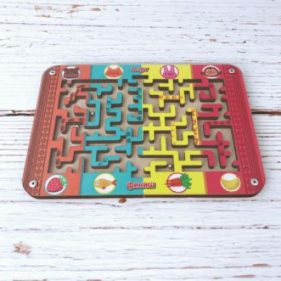Большое фото товара - WoodLandToys Лабиринт малый (14*20см, в ассорт., дерево, от 3 лет) 018108, (ООО "СИБИРСКИЙ СУВЕНИР"), 11-146007. Вариант №1