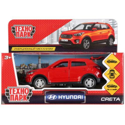 Большое фото товара - Модель Инерционная Технопарк Hyundai Creta (12см, металл, открываются двери и багажник, в коробке) CRETA-RD, (Shantou City Daxiang Plastic Toy Products Co., Ltd), 11-153408. Вариант №1