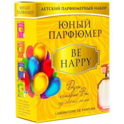Большое фото товара - Набор Для Опытов Юный Парфюмер. BE HAPPY (компоненты для изготовления, в коробке, от 8 лет) 330, (ООО "Дельта"), 11-154027. Вариант №1