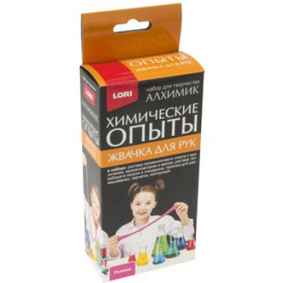 Большое фото товара - LORI Химические Опыты Алхимик Жвачка для рук розовая (компоненты для изготовления, инструкция, в коробке, от 12 лет) Оп050/Оп089, (ООО "7-Я"), 11-161866. Вариант №1