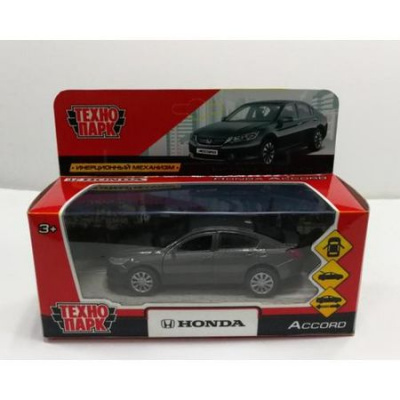 Большое фото товара - Модель Инерционная Технопарк Honda Accord (12см, металл, открываются двери, серая, в коробке) ACCORD-GY, (Shantou City Daxiang Plastic Toy Products Co., Ltd), 11-162455. Вариант №1
