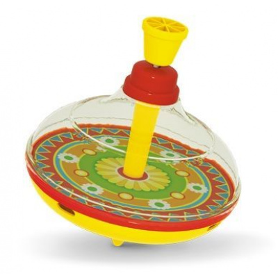 Большое фото товара - Юла (d=14см, прозрачная, пластик, в пакете, от 3 лет) 01315, (Стеллар), 11-16778. Вариант №1