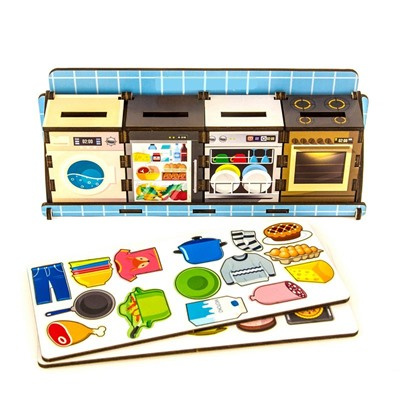 Большое фото товара - WoodLandToys Комодик Бытовая техника (4 ящика и 25 фигурок, дерево, от 3 лет) 133102, (ООО "СИБИРСКИЙ СУВЕНИР"), 11-168784. Вариант №1