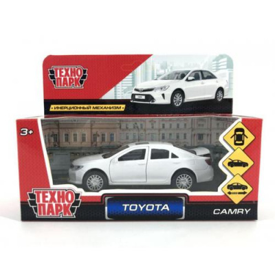 Большое фото товара - Модель Инерционная Технопарк TOYOTA CAMRY (12см, металл, открываются двери и багажник, белая, в коробке) CAMRY-WH, (Shantou City Daxiang Plastic Toy Products Co., Ltd), 11-169167. Вариант №1