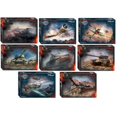 Большое фото товара - Пазлы 120 дет. World of Tanks (Wargaming, в ассорт.) 75165, (Степ Пазл), 11-173817. Вариант №1