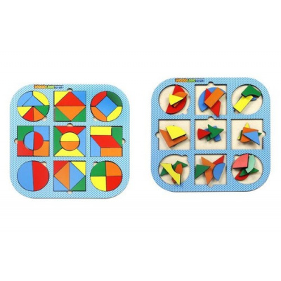 Большое фото товара - WoodLandToys Головоломка Калейдоскоп. Море (20*20см, рамка-вкладыш, дерево, от 3 лет) 083404, (ООО "СИБИРСКИЙ СУВЕНИР"), 11-176226. Вариант №1