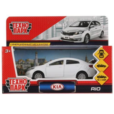 Большое фото товара - Модель Инерционная Технопарк KIA Rio (12см, металл, открываются двери, багажник, белый, в коробке) RIO-WT, (Shantou City Daxiang Plastic Toy Products Co., Ltd), 11-177849. Вариант №1