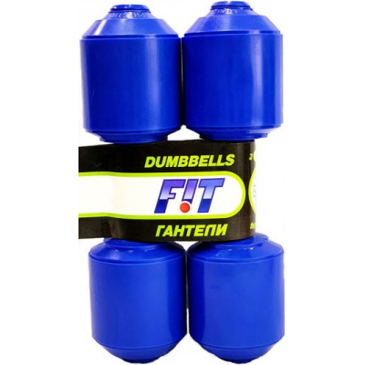 Большое фото товара - FIT Гантели (1,95кг, 2шт., с песком) 691, (Престиж), 11-181176. Вариант №1