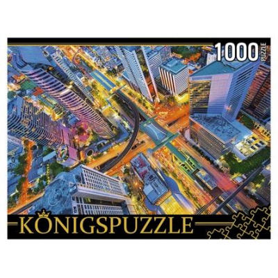 Большое фото товара - ПазлыKONIGSPUZZLE 1000 дет. Тайланд. Ночной Бангкок ГИK1000-0636, (Рыжий кот), 11-185117. Вариант №1