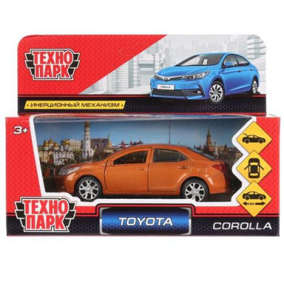 Большое фото товара - Модель Инерционная Технопарк Toyota Corolla (12см, металл, открываются двери, золотая, в коробке) COROLLA-GD, (Shantou City Daxiang Plastic Toy Products Co., Ltd), 11-187496. Вариант №1