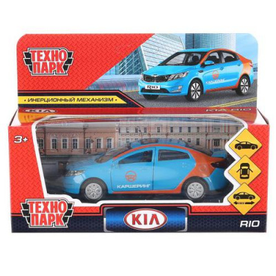 Большое фото товара - Модель Инерционная Технопарк KIA Rio Каршеринг (12см, металл, открываются двери и багажник, в коробке) RIO-12DEL-BU, (Shantou City Daxiang Plastic Toy Products Co., Ltd), 11-189131. Вариант №1