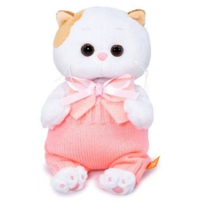 Большое фото товара - Budi Basa Мягкая Игрушка Кошечка Ли-Ли BABY в вязаных штанишках (20см, в подарочной коробке) LB-076, (ООО "МПП"), 11-192478. Вариант №1