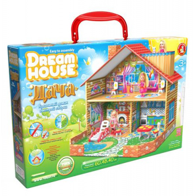 Большое фото товара - Дом Для Кукол Dream House. Дача (50*60*40см, картон, в коробке, от 3 лет) 03635, (ООО "Десятое королевство"), 11-199328. Вариант №1