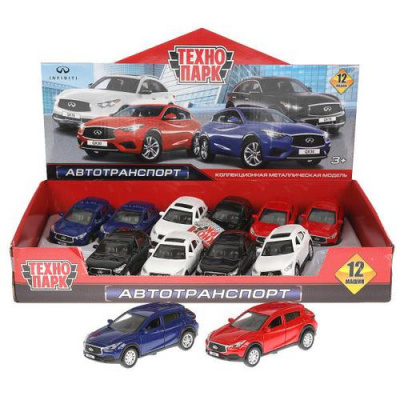 Большое фото товара - Модель Инерционная Технопарк INFINITI QX30/QX70 (12см, металл, открываются двери, в ассорт.) QX30QX70-12DB12-MIX, (Shantou City Daxiang Plastic Toy Products Co., Ltd), 11-199718. Вариант №1
