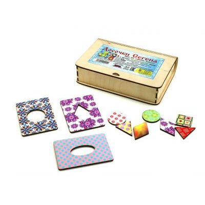 Большое фото товара - Smile Decor Досочки Сегена (крашеные, дерево, в футляре, от 3 лет) А006, (ИП Монжаев С.М.), 11-204677. Вариант №1