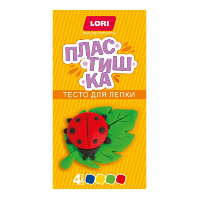 Большое фото товара - LORI Пластишка Тесто для лепки. Набор №21 (4 цвета по 50гр, в коробке, от 4 лет) Тдл033, (ООО "7-Я"), 11-206355. Вариант №1
