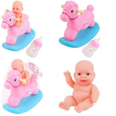 Большое фото товара - Пупс Baby Lovely Счастливый малыш (18см, с аксессуарами, в сетке, от 3 лет) 1866783, (Рыжий кот), 11-210851. Вариант №1
