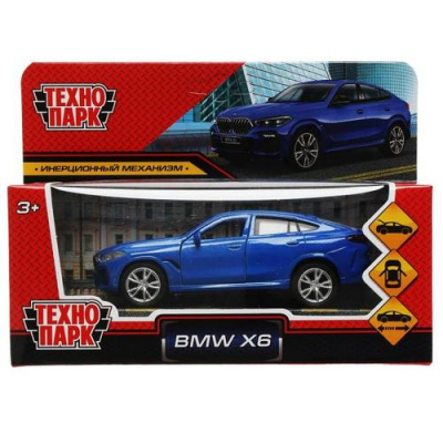 Большое фото товара - Модель Инерционная Технопарк BMW X6 (12см, металл, открываются двери, синий, в коробке) X6-12-BU, (Shantou Junili Auto Model Industrial Co., Ltd), 11-211485. Вариант №1