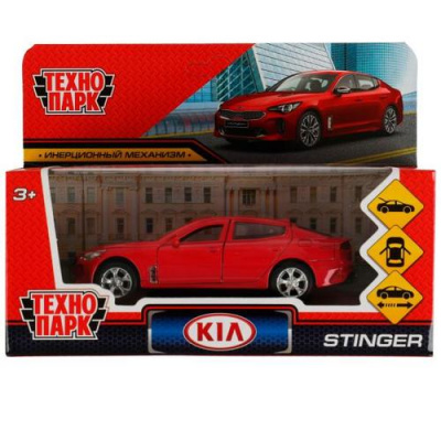 Большое фото товара - Модель Инерционная Технопарк KIA Stinger (12см, металл, открываются двери и багажник, красный, в коробке) STINGER-12-RD, (Shantou City Daxiang Plastic Toy Products Co., Ltd), 11-211611. Вариант №1