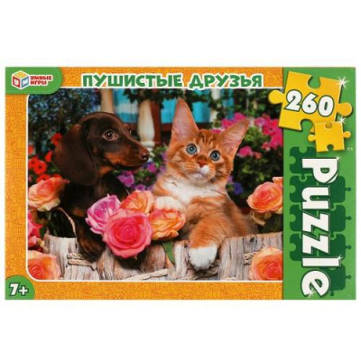 Большое фото товара - Пазлы 260 дет. Умные Игры. Пушистые друзья 968197, (ООО "СИМБАТ"), 11-213098. Вариант №1