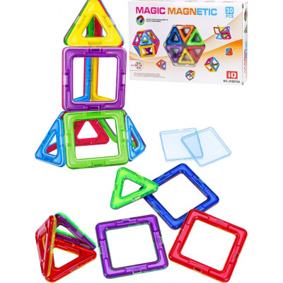 Большое фото товара - Конструктор Магнитный Magical Magnet 30 дет. Магический магнит (в коробке, от 3 лет) 2001534, (Рыжий кот), 11-214305. Вариант №1