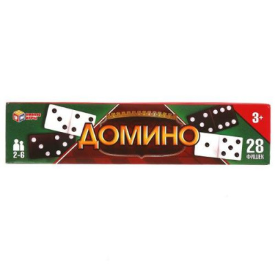 Большое фото товара - Умные Игры Домино (28 фишек, пластик, в коробке, от 3 лет) P00067-R, (Shantou City Daxiang Plastic Toy Products Co., Ltd), 11-215409. Вариант №1