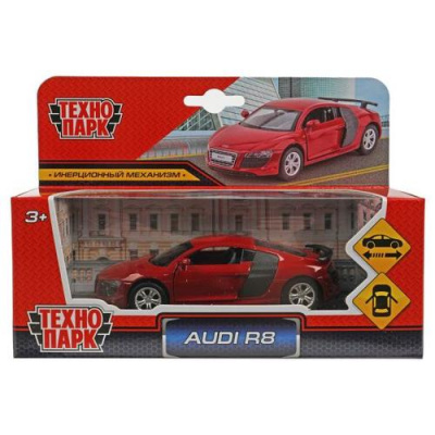 Большое фото товара - Модель Инерционная Технопарк Audi R8 GT (11см, металл, открываются двери, в коробке) 67333, (Shantou City Daxiang Plastic Toy Products Co., Ltd), 11-215435. Вариант №1