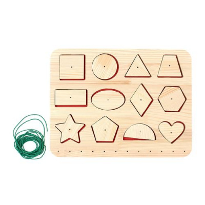 Большое фото товара - Smile Decor Рамки-вкладыши. Веревочки (дерево, от 3 лет) П219, (ИП Монжаев С.М.), 11-216777. Вариант №1