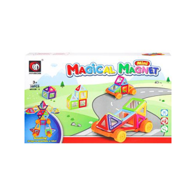 Большое фото товара - Конструктор Магнитный Magical Magnet 38 дет. Магический магнит-1 (в коробке, от 3 лет) 2098714, (Рыжий кот), 11-217411. Вариант №1