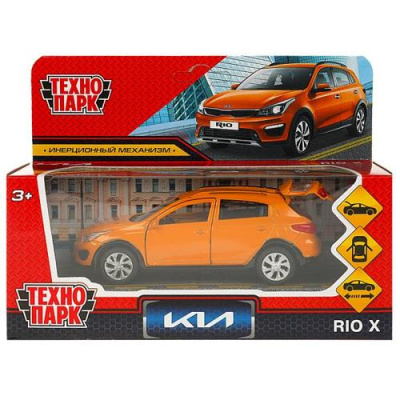 Большое фото товара - Модель Инерционная Технопарк KIA Rio X (12см, металл, открываются двери и багажник, оранжевый, в коробке) XLINE-12-OG, (Shantou City Daxiang Plastic Toy Products Co., Ltd), 11-221357. Вариант №1