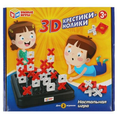 Большое фото товара - Умные Игры Крестики-нолики 3D (пластик, в коробке, от 3 лет) 1804K012-R, (Ninbo fuchun Co.,LTD), 11-223585. Вариант №1