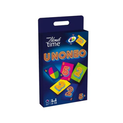Большое фото товара - Настольная Игра Актив time. UNO-NEO (64 карточки, в коробке, от 5 лет) 05333, (ООО "Десятое королевство"), 11-225391. Вариант №1