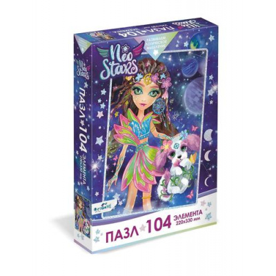 Большое фото товара - Пазлы 104 дет. Neo Stars. Земля 08356, (ООО "Оригами"), 11-225902. Вариант №1