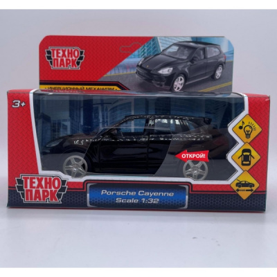 Большое фото товара - Модель Инерционная Технопарк 1:32 Porsche Cayenne Scale (15см, металл, свет, звук, открываются двери и багажник, в коробке) SB-68324, (Guangdong Caipo Technology Co., Ltd), 11-227037. Вариант №1