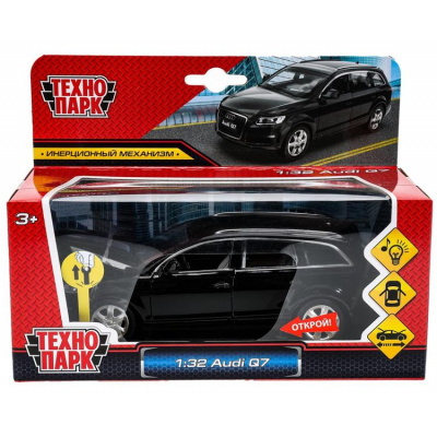 Большое фото товара - Модель Инерционная Технопарк 1:32 AUDI Q7 (15,4см, металл, свет, звук, открываются двери, багажник и капот, в коробке) SB-68310, (Guangdong Caipo Technology Co., Ltd), 11-227039. Вариант №1