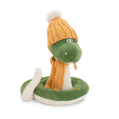 Большое фото товара - Мягкая Игрушка Orange Toys Змей Сема в желтой шапке (20см) 2506/20C, (Cixi Sanle Children Products Co., Ltd), 11-228677. Вариант №1