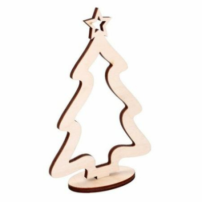 Большое фото товара - WoodLandToys Елка сборная №1 (2 дет., дерево, от 3 лет) 127305, (ООО "СИБИРСКИЙ СУВЕНИР"), 11-228716. Вариант №1