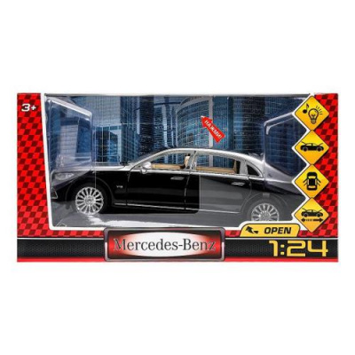 Большое фото товара - Модель Инерционная Технопарк 1:24 MERCEDES-BENZ (23см, свет, звук, металл, открываются двери, капот, багажник, в коробке) 2208C0246-R, (Huada Toy Co.,Ltd), 11-230361. Вариант №1