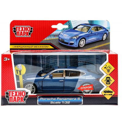 Большое фото товара - Модель Инерционная Технопарк 1:32 Porsche Panamera S (15.5см, металл, свет, звук, открываются двери, в коробке, от 3 лет) SB-68344, (Guangdong Caipo Technology Co., Ltd), 11-231238. Вариант №1