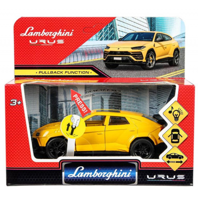 Большое фото товара - Модель Инерционная Технопарк Lamborghini Urus (12см, металл, свет, звук, открываются двери, в коробке, от 3 лет) 2312C0055-R, (Huada Toy Co.,Ltd), 11-231245. Вариант №1