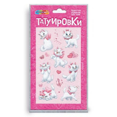 Большое фото товара - MULTIART Переводные тату. Мари (1 лист, в пакете) TATTOO-MARI, (Huada Toy Co.,Ltd), 11-233147. Вариант №1