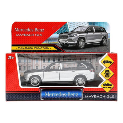 Большое фото товара - Модель Инерционная Технопарк MERCEDES-BENZ GLS MAYBACH (12 см, металл, открываются двери и багажник, селенит, в коробке, от 3 лет) MAYBCHGLS-12-GYSR, (Huada Toy Co.,Ltd), 11-235399. Вариант №1
