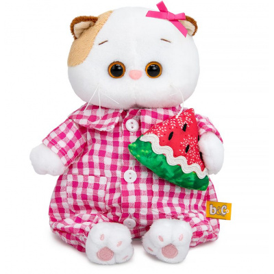 Большое фото товара - Budi Basa Мягкая Игрушка Кошечка Ли-Ли BABY в комбинезоне в клетку (18см, +комплект одежды, в подарочной коробке) LB-161, (ООО "МПП"), 11-236858. Вариант №1